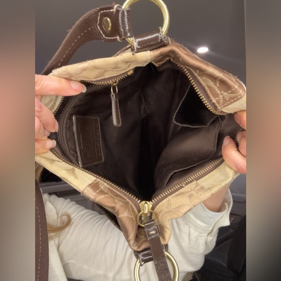 Coach Signature Patchwork STUDDED Demi File Bag crossbody style 20348 - Picture 9 of 17